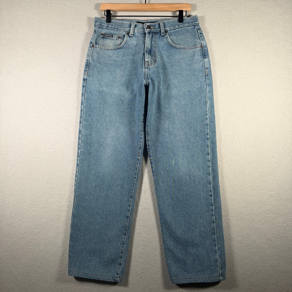 Calvin Klein Jeans Mens 30 Blue Medium Wash Straight Leg Denim Pants